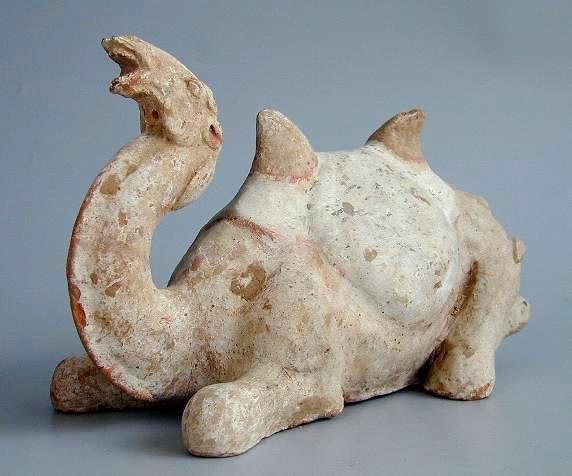 Chinese Archeologie - Tang Dynastie liggende kameel (zeldzaam) Met TL test
