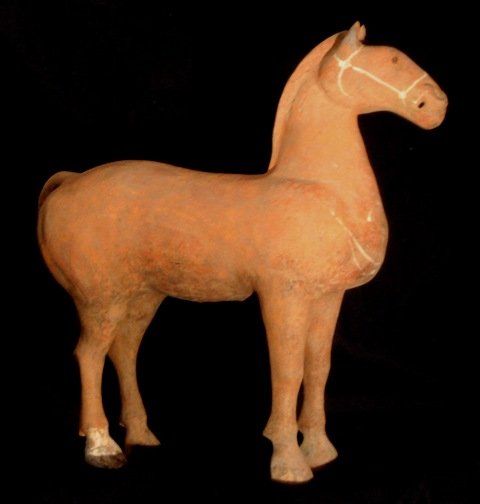 Chinese Archeologie - Han Dynastie Paard  206 BC - 220 AD