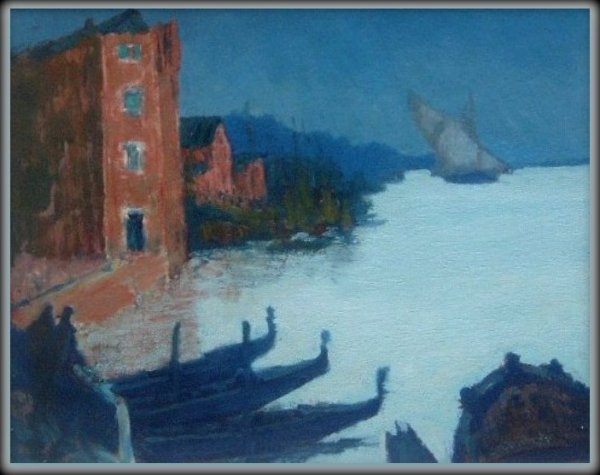 Sigismund Jeanes - Zonsopgang in  Venetië