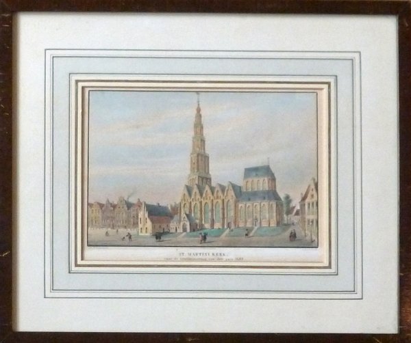 Groningen Gravure - Diverse oude gravures en litho's van Groningen.